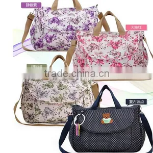 2016 Baby Diaper Nappy Backpack Changing Bag Mummy Canvas Lining Tote Handbag Shoulder Bags thumbnail-2