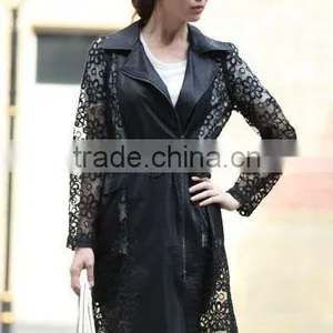 Jacket Coat High Quality Long Coat Fashion Style Black thumbnail-1