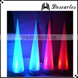 Lighted Inflatable Right Cone and Horns/decorative Wedding Pillars for Sale thumbnail-1