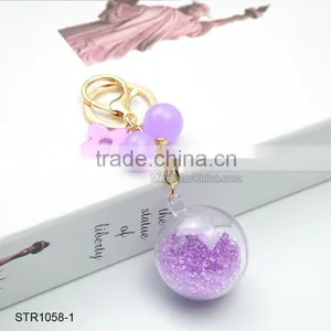 Promotional Crystal Bead Ball Keychain thumbnail-2