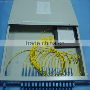 19'1U Standard Chassis 1*16 Rack Mounted Type Fiber Optic PLC Splitter thumbnail-1