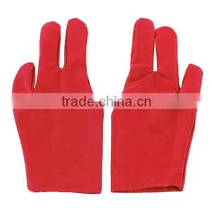 High Quality Durable Nylon 3 Fingers Glove for Billiard Pool Snooker Cue Shooter Black thumbnail-3