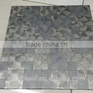Kitchen Backsplash Metal Mosaic With Tightly Spaced Design thumbnail-1