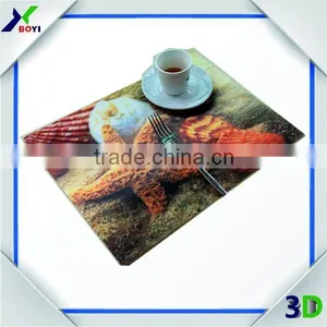 High Definition High Quality 3D Lenticular Placemat/3D Lenticular Cup Mat thumbnail-1