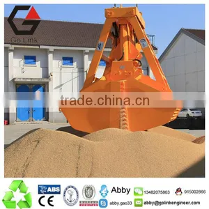 25T Single Rope Wireless Remote Control Clamshell Grab Bucket Leak-proof Grabs Grain Grapple for Deck Crane thumbnail-1
