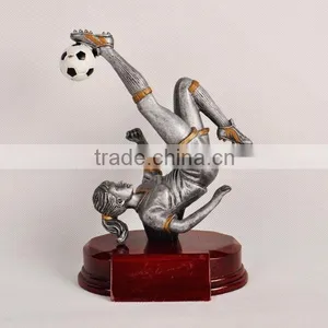 Resin Female Football Trophy Cup thumbnail-1