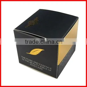 Romantic Gold Stamping Cosmetic Hardboard Box With Colorful Ribbon thumbnail-1