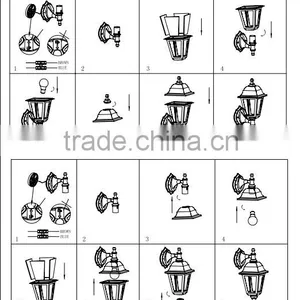 Outdoor Garden Lighting/classical Cheap Post Garden Light With Sensor/CE,ROHSapproval thumbnail-5