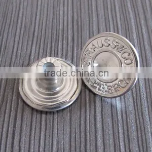 Silver Vogue Metal Jeans Button thumbnail-2