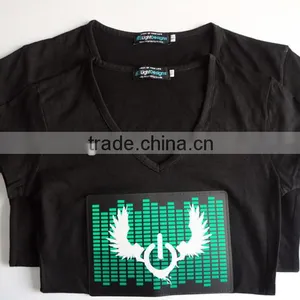 High Quality Customized Design el Lighting T-shirt thumbnail-1