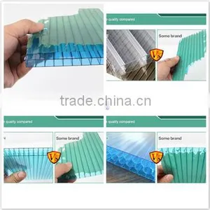 Foshan Tonon High Quality Polycarbonate Honeycomb Roofing Sheet for Sale thumbnail-1