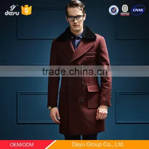 2016 Lastest Design Autumn-winter Wool Jacket Mid-long Woolen Men Coat thumbnail-2