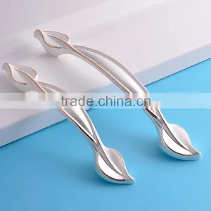 Industrial White Red Amber Color Leaf Shape Furniture Zinc Alloy Handle Window Handles and Knob thumbnail-4