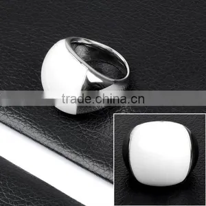 2012Newest Design Stainless Steel Bright White Stone Costume Ring Jewelry(DR10170) thumbnail-1