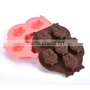 Animal Silicone Ice Cube Tray Mini Owl Shaped Ice Maker thumbnail-2