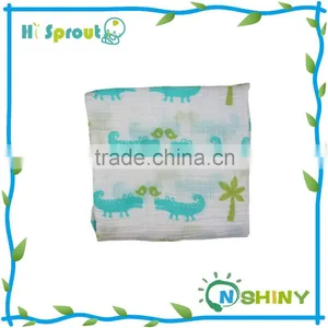 Customized Size Crocodile Design Baby Muslin thumbnail-1