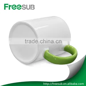 Rim and Handle Color Ceramic 11oz Sublimation Mug, Mug for Heat Press thumbnail-3