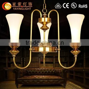 Brass Antique Statue Lamp,new Modern Design Pendant Light,handmade Glass Pendant Lights thumbnail-1