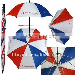 Big Blue Red Advertising Golf Windproof Umbrella thumbnail-1