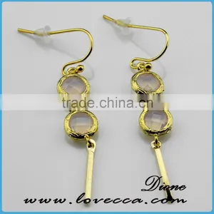 2016 Fashion Bling Jewelry Blue Simulated Glass Fancy Earrings For Party Girls thumbnail-4