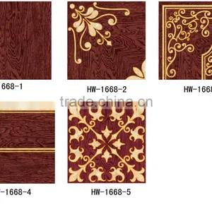 Discontinued Crawling Wooden Look Gilded Glazed Wooden Floor Tiles thumbnail-1