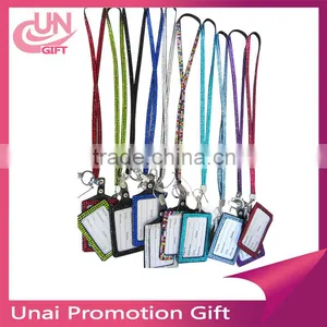 Fashion Multi-Color Rhinestone Crystal Bling Necklace LANYARDs Key Chain Key Holder ID Badge Holder thumbnail-1