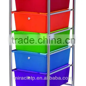 9 PP Plastic White Storage Drawers Cart Organizer thumbnail-6