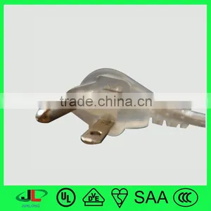 High Quality ac Power Cable UL USA Electrical 3 Pin Plug With Cord thumbnail-2