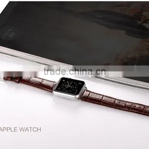 Handmade 100% Crocodile Alligator Genuine Leather for Apple Watch Strap thumbnail-4