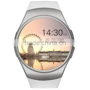 2016 High Quality Wholesale KW18 Smart Watch, IPS Round Touch Screen Smart Watch With Heart Rate Monitor thumbnail-1