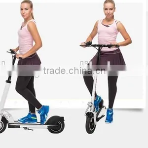 Cheap Black Kick Stand Up Folding Air Two Wheel Mini Adult Foot Pedal Kick Scooter thumbnail-1