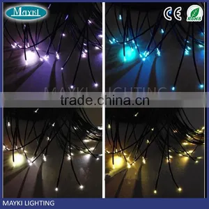11mm Solid Core End Glow Fiber Cable With Black PVC Cover for Outdoor Decoration thumbnail-5