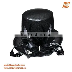 Fashion and Magic Black Top Hat With Ribbon thumbnail-1