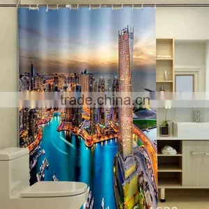 Photo Printed Building Shower Curtain thumbnail-3