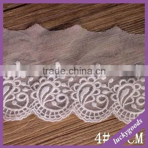 LLS006 Fashionable DIY White Embroidery Lace Trim for Sale thumbnail-6