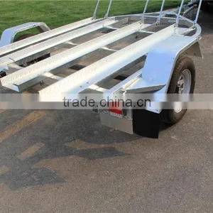 Galvanized Motorcycle Trailer thumbnail-6