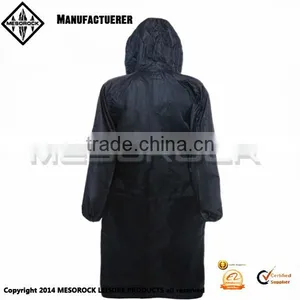 Adult Emergency Reusable Fashion Long Raincoat With Hood Rain Poncho thumbnail-3