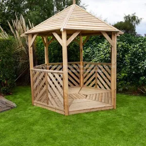 New Design Wooden Garden Gazebos thumbnail-5