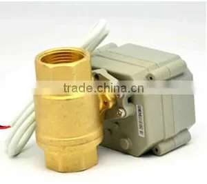 2 Way 1 Inch Electric Flow Control Brass Water Ball Valve thumbnail-2