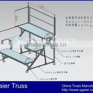 Aluminum Choral Step Folding Choral Step thumbnail-1