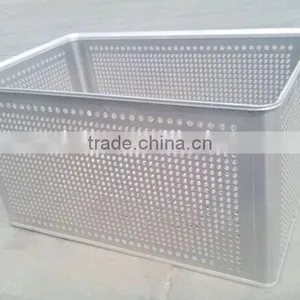 Waterproof Aluminum Turnover Container With Casters, Romoable Aluminum Container thumbnail-5