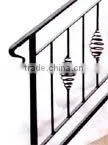 Wrought Iron Railing With Spiral Newel thumbnail-1
