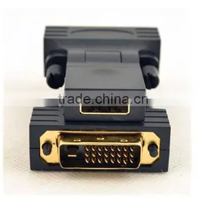 HDMI 1.4 Female to DVI Male 180 Degrees 90 Degrees Rotation Adapter thumbnail-1