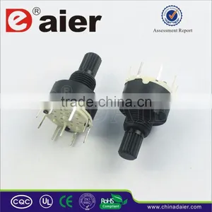 RS16-1-8 Plastic Black Mini 8 Position Rotary Switch thumbnail-1