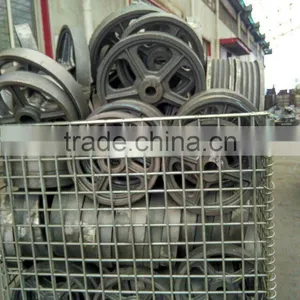 ISO9001-2008 Steel Material and V-Belt Type Wire Rope Pulley 4 Spokes thumbnail-4