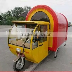 Mobile Fast Food Cart Trailer/ Food Cart With Frozen Yogurt Machine thumbnail-2