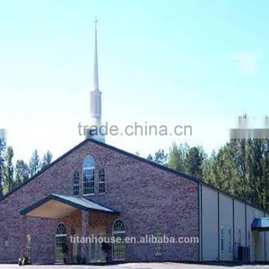 Low Cost Galvanized Steel Frame Kit Church Building thumbnail-2