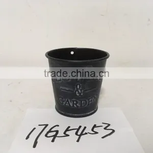 Cheap Custom Printed Bulk Black Rustic Mini Bonsai Flower Pot thumbnail-4