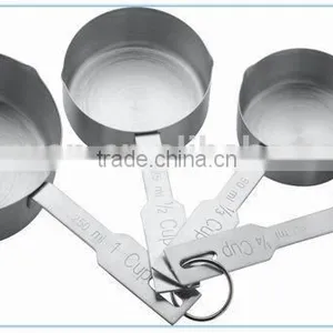 Stainless Steel Custom Measuring Cups 4pcs Different Size, Brand Name Cups thumbnail-2