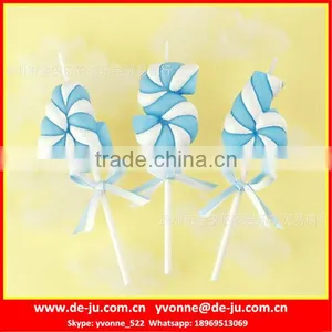 Blue Twist Spun Sugar Children Favourite Birthday Number Candle thumbnail-1